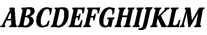 Stirling Bold Italic Font UPPERCASE