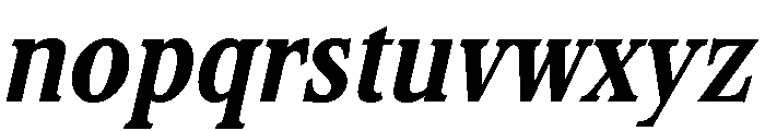Stirling Bold Italic Font LOWERCASE