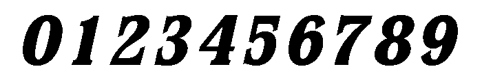 Stirling Extra Bold Italic Font OTHER CHARS