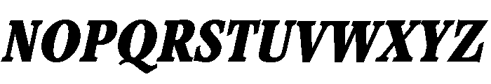 Stirling Extra Bold Italic Font UPPERCASE