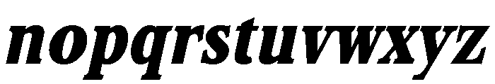 Stirling Extra Bold Italic Font LOWERCASE
