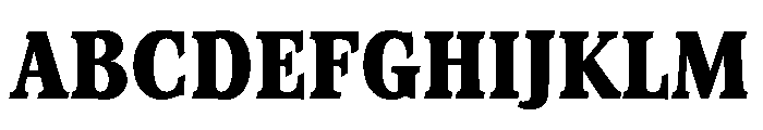 Stirling Extra Bold Font UPPERCASE