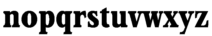 Stirling Extra Bold Font LOWERCASE