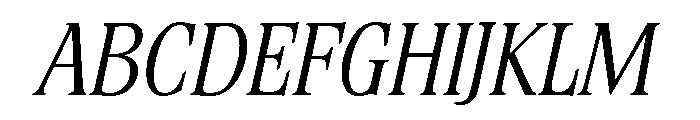 Stirling Light Italic Font UPPERCASE