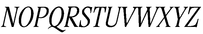 Stirling Light Italic Font UPPERCASE