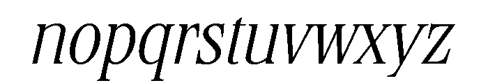 Stirling Light Italic Font LOWERCASE