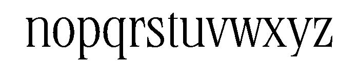 Stirling Light Font LOWERCASE