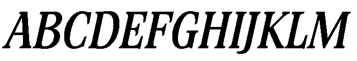 Stirling Medium Italic Font UPPERCASE