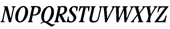 Stirling Medium Italic Font UPPERCASE
