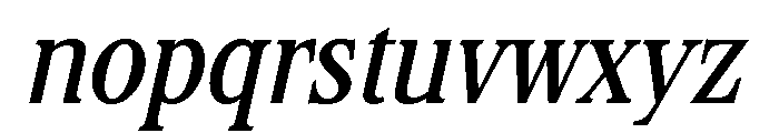 Stirling Medium Italic Font LOWERCASE