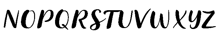 Storyteller Brush Regular Font UPPERCASE