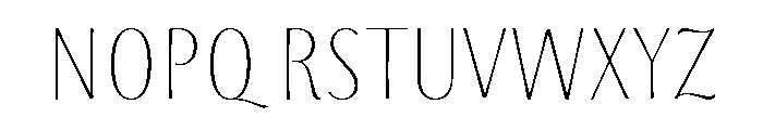 Storyteller Sans Condensed Light Font UPPERCASE