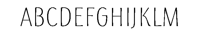 Storyteller Sans Condensed Regular Font UPPERCASE