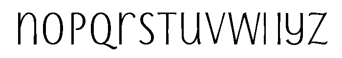 Storyteller Sans Condensed Semi Bold Font LOWERCASE
