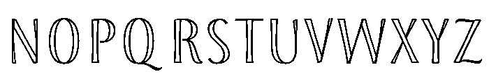 Storyteller Sans Engraved Font UPPERCASE
