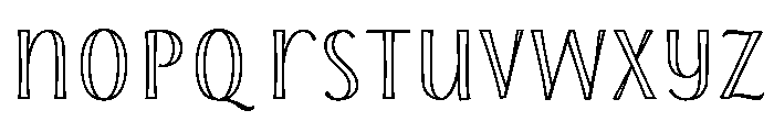 Storyteller Sans Engraved Font LOWERCASE