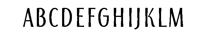Storyteller Sans Extra Condensed Contrast Bold Font UPPERCASE