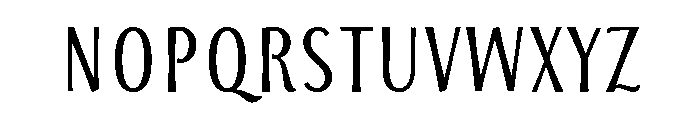 Storyteller Sans Extra Condensed Contrast Bold Font UPPERCASE
