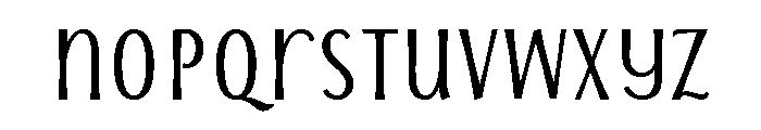 Storyteller Sans Extra Condensed Contrast Bold Font LOWERCASE