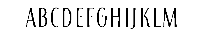 Storyteller Sans Extra Condensed Contrast Font UPPERCASE