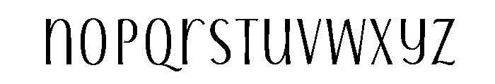 Storyteller Sans Extra Condensed Contrast Font LOWERCASE