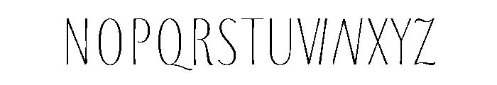 Storyteller Sans Extra Condensed Light Font UPPERCASE