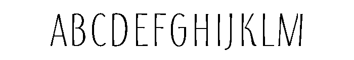 Storyteller Sans Extra Condensed Regular Font UPPERCASE