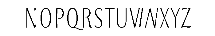 Storyteller Sans Extra Condensed Regular Font UPPERCASE