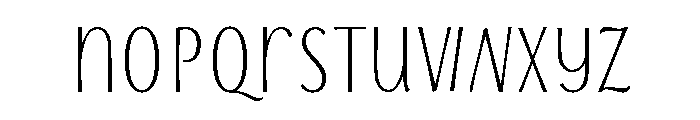 Storyteller Sans Extra Condensed Regular Font LOWERCASE
