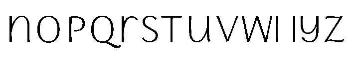 Storyteller Sans Regular Font LOWERCASE