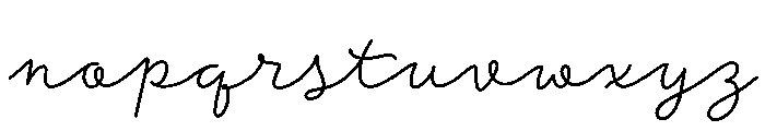 Storyteller Script Bold Font LOWERCASE