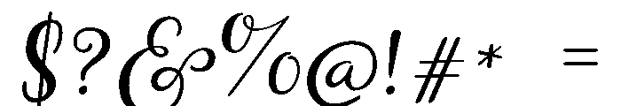 Storyteller Script Regular Font OTHER CHARS