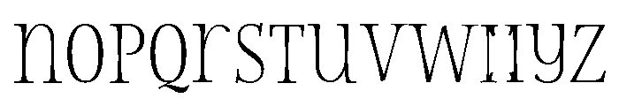 Storyteller Serif Light Font LOWERCASE