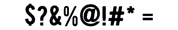 Stout Regular Font OTHER CHARS
