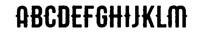 Stout Rough Font UPPERCASE