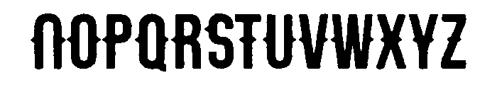 Stout Rough Font UPPERCASE