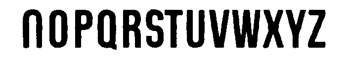 Stout Rough Font LOWERCASE