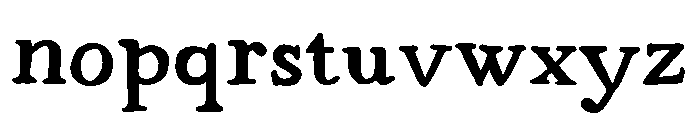Strange Times Bold Font LOWERCASE