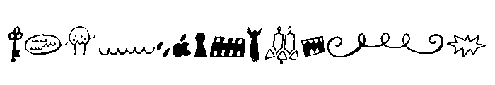 Strange Times Extras Font UPPERCASE