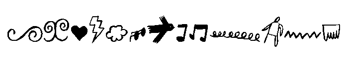Strange Times Extras Font UPPERCASE