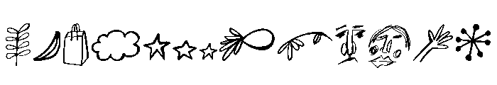 Strange Times Extras Font LOWERCASE