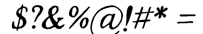 Strange Times Regular Italic Font OTHER CHARS