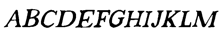 Strange Times Regular Italic Font UPPERCASE