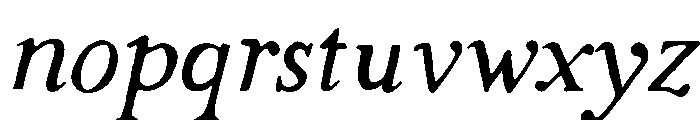 Strange Times Regular Italic Font LOWERCASE
