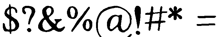 Strange Times Regular Font OTHER CHARS