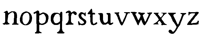 Strange Times Regular Font LOWERCASE