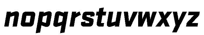 Stratum 1 Black Italic Font LOWERCASE