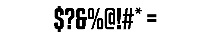 Stratum 1 Condensed Bold Font OTHER CHARS