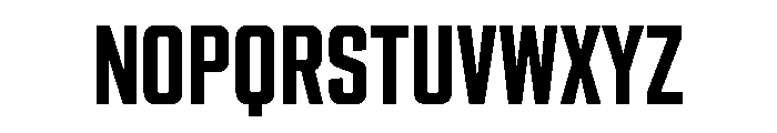 Stratum 1 Condensed Bold Font UPPERCASE