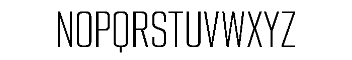 Stratum 1 Condensed Light Font UPPERCASE